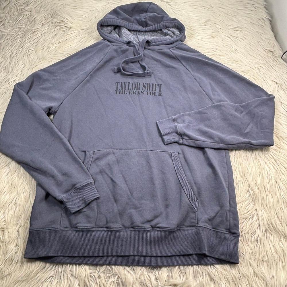 Taylor Swift Eras Tour Hoodie Unisex Adult S Gray Tonal Office Merch